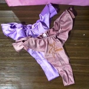 NWT VS PINK thong panty bundle